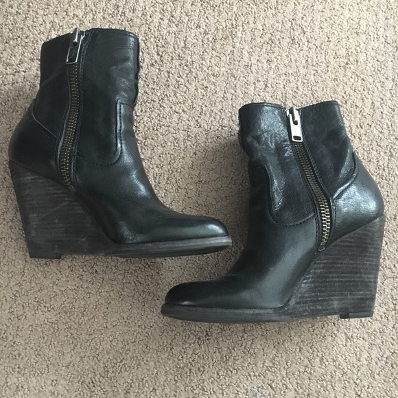 frye wedge ankle boots